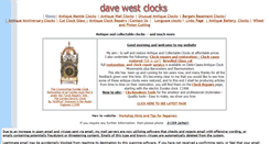 Desktop Screenshot of davewestclocks.co.uk